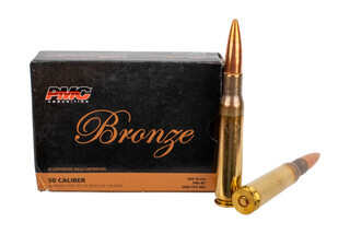 The PMC 50 BMG ammunition features a full metal jacket boat tail 660 grain bullet